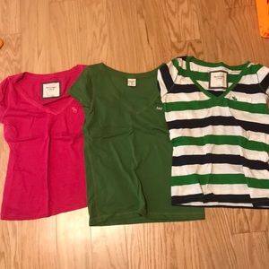 3 Abercrombie T-shirt size medium lot